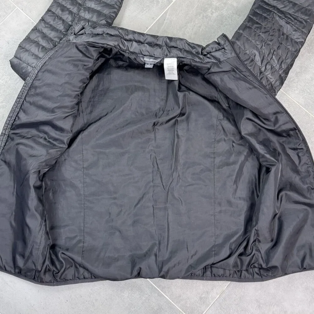 Eddie Bauer Down Puffer Jacket Men's Small Black EMJ0440S Packable